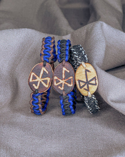 Dvasinio augimo Vikingu runų apyrankė