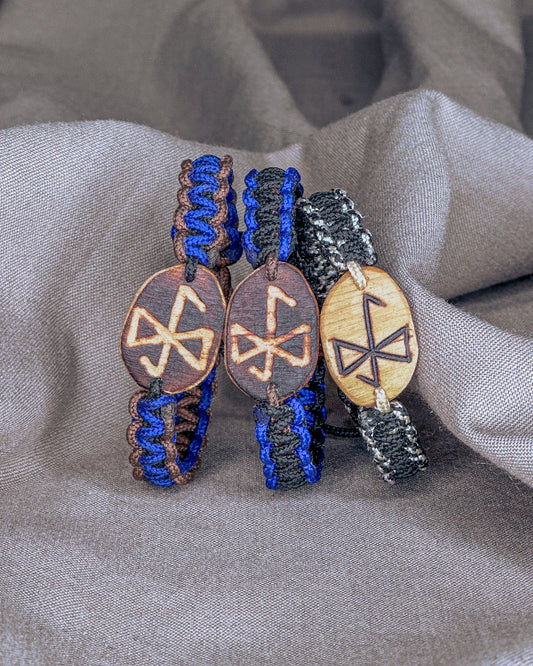 Dvasinio augimo Vikingu runų apyrankė