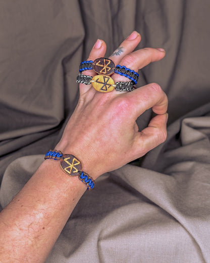 Dvasinio augimo Vikingu runų apyrankė